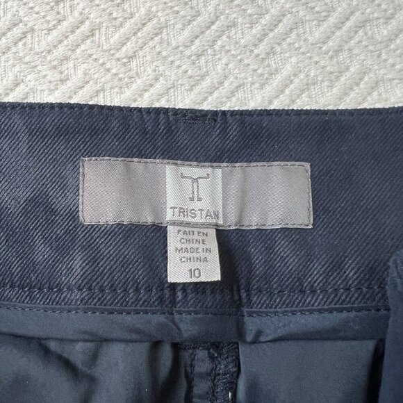 Tristan Women’s Size 10 Blue Pull On Pants Elastic Waist Stretch Pockets - Picture 4 of 9